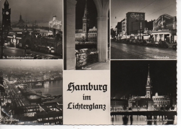 Ansichtskarte Hamburg im Lichterglanz